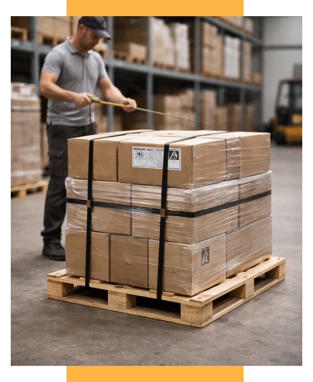 Упаковка и паллетирование грузов от 3615 р. | СетСервис-Срч