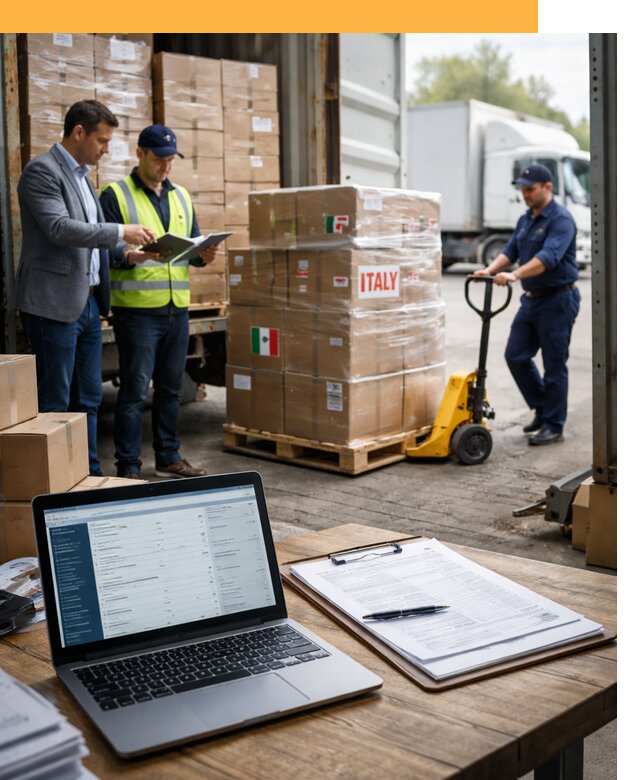 Доставка грузов из Италии: морские и авиаперевозки от 18590