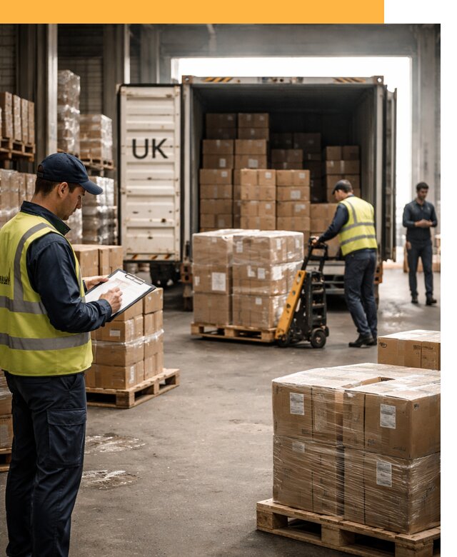 Доставка грузов из Великобритании с таможенным оформлением от 12910