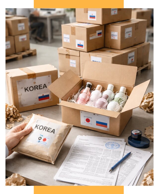 Доставка косметики из Кореи от 8779 р. под ключ | СетСервис-Срч