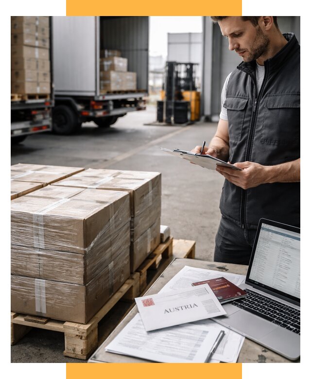 Доставка в Австрию от 67132 р. Логистика и экспорт СетСервис-Срч