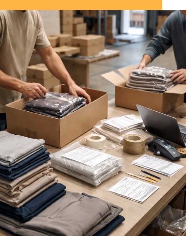 Перевозка одежды по миру от 7746 руб. с таможенным оформлением