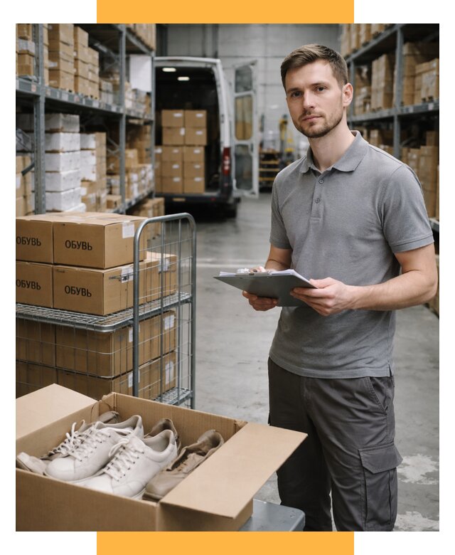 Доставка обуви из Китая и Турции от 4648 р. СетСервис-Срч